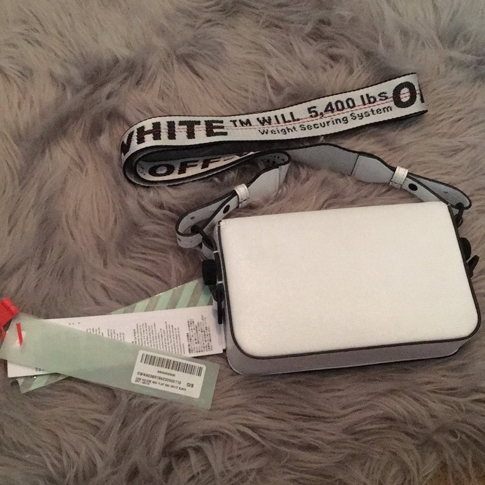 Off-white Virgil Abloh binder clip mini white bag - Picture 6 of 8